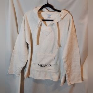 Men's Cotton Blend Heavyweight Corona Cream Hoodie - XL